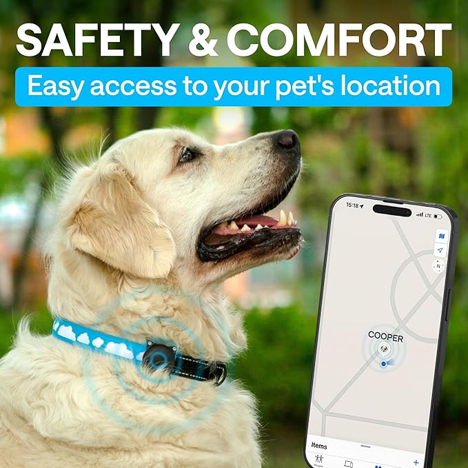 Airtag Dog Collar LED