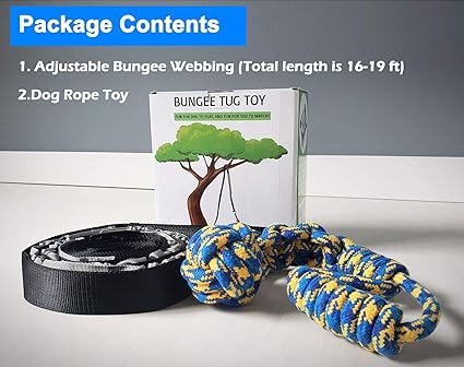 Outside Dog Bungee Tug Toy