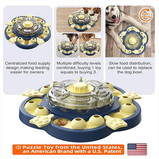 Dog Puzzle Toy Revolve N' Eat