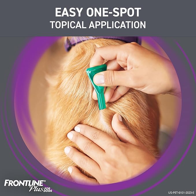 Frontline Plus Flea and Tick Solution For Dogs