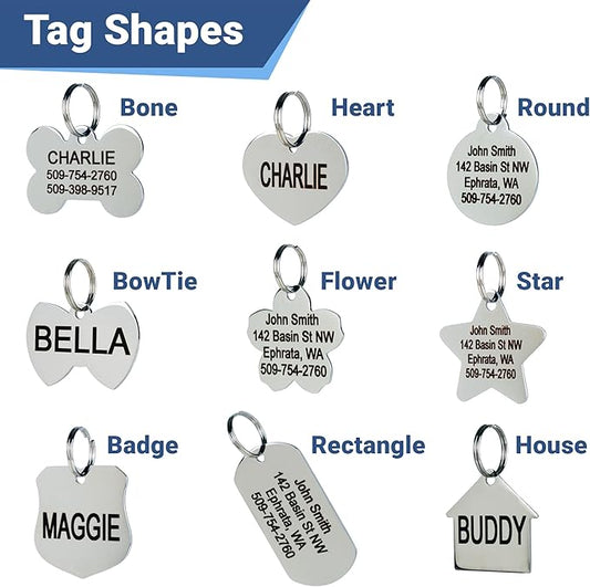 Metal Id Dog and Cat Tags For Engraving