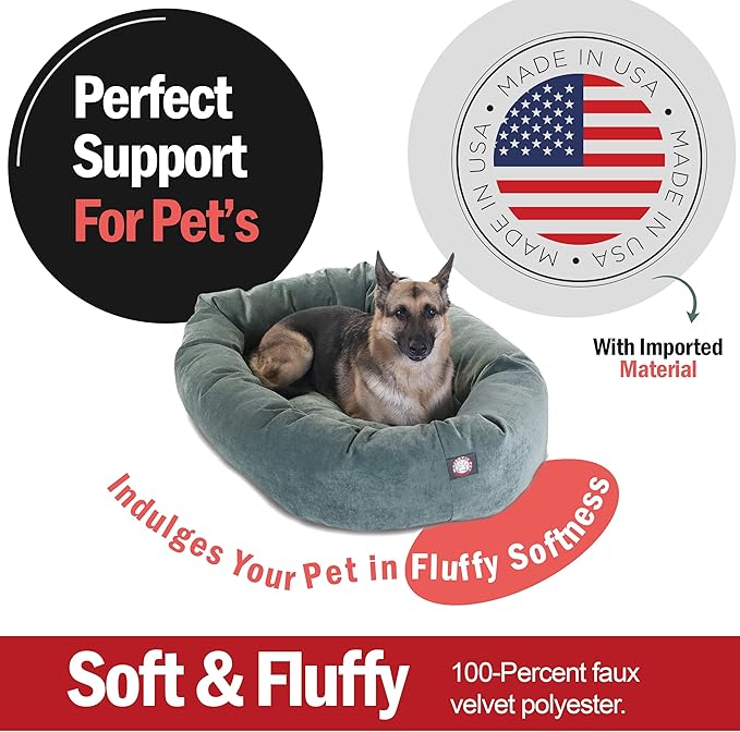 Pet Micro Velvet Calming Dog Bed