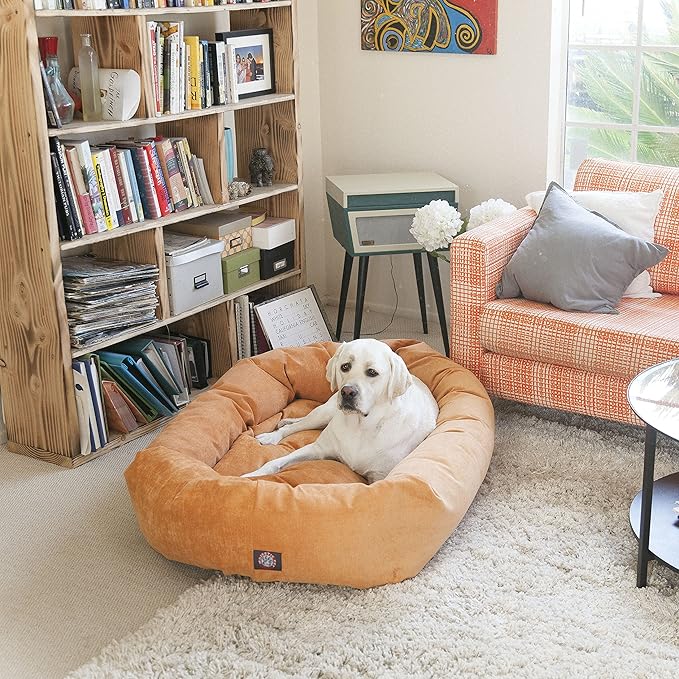 Pet Micro Velvet Calming Dog Bed