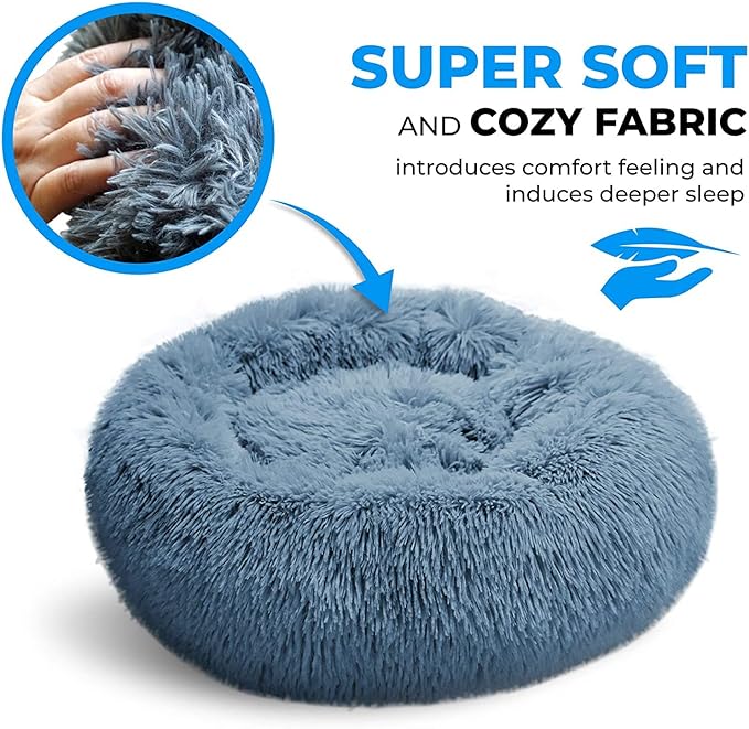 orthopedic self warming, calming round cat bed